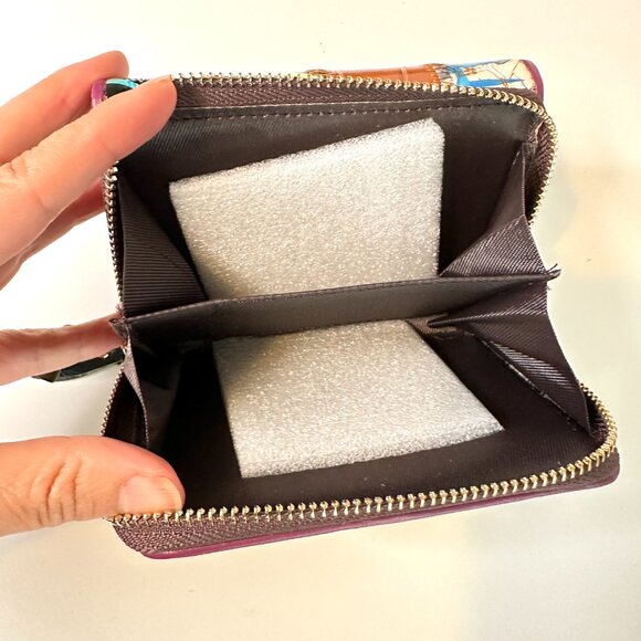 VERA PELLE | Italian Leather TriFold Multi Color Women Wallet Patchwork … - Picture 4 of 15